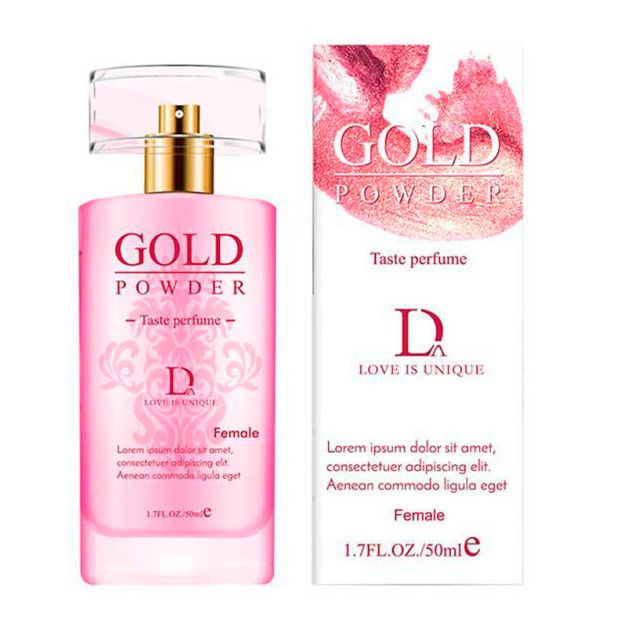 Интимные духи для женщин "Gold Powder" с феромонами и перламутровым порошком 50 мл розовые