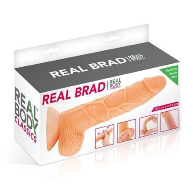 Фаллоимитатор с подвижной крайней плотью Real Body Real Brad