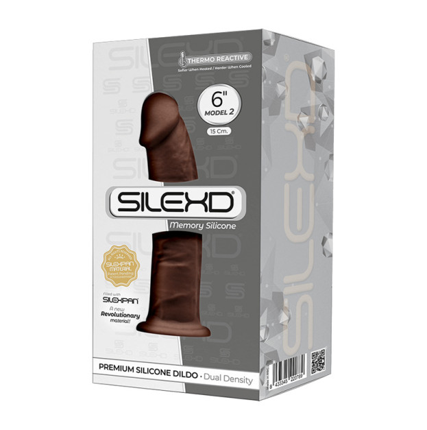 Фалоімітатор Silexd Robby Brown Premium Silicone Dildo MODEL 2 size 6