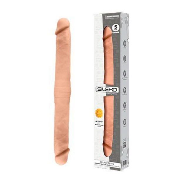 Фаллоимитатор двойной SIlexD Model 1 Double Dong S FleshSZ02 Flesh