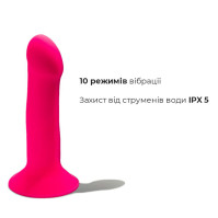 Двошаровий ділдо з вібрацією Adrien Lastic Hitsens 2 Pink