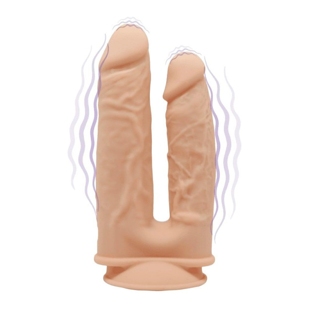 Подвійний фалоімітатор з вібрацією SilexD Double Gusto Flesh Motor