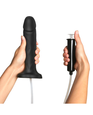 Фалоімітатор який кінчає Strap-On-Me Squirting Cum Dildo Realistic Black 3.9 см