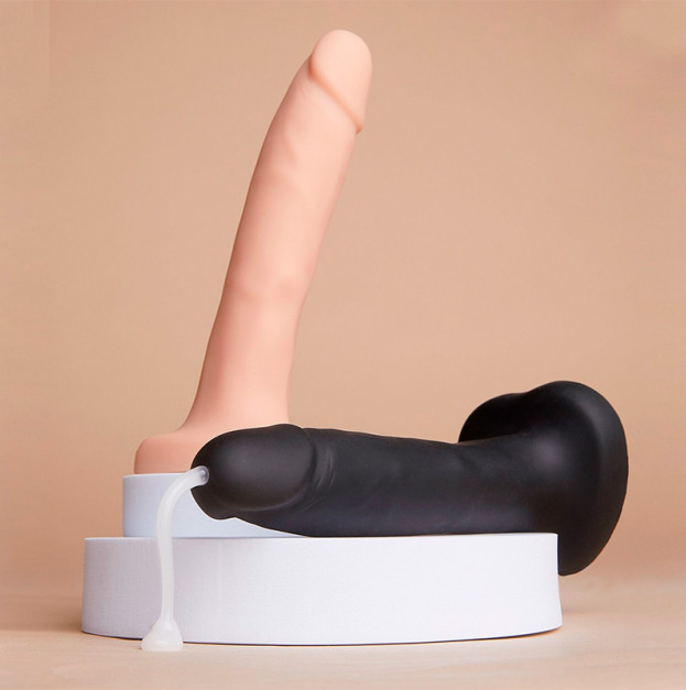 Фалоімітатор який кінчає Strap-On-Me Squirting Cum Dildo Realistic Black 3.9 см