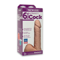 Фалоімітатор Doc Johnson Vac-U-Lock - 6 Inch ULTRASKYN Cock White