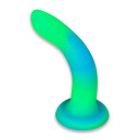 Фалоімітатор Addiction Rave 8″ Glow in the Dark Dildo Blue Green