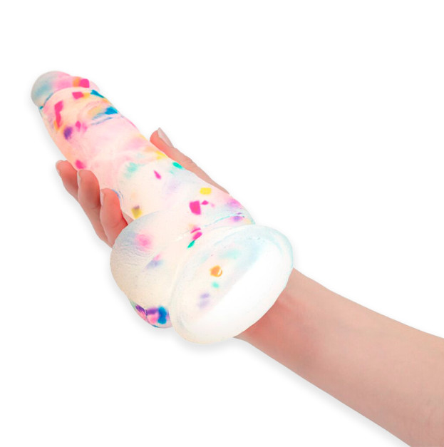 Фалоімітатор Addiction Party Marty 7.5″ Frost & Confetti