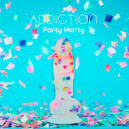 Фалоімітатор Addiction Party Marty 7.5″ Frost & Confetti