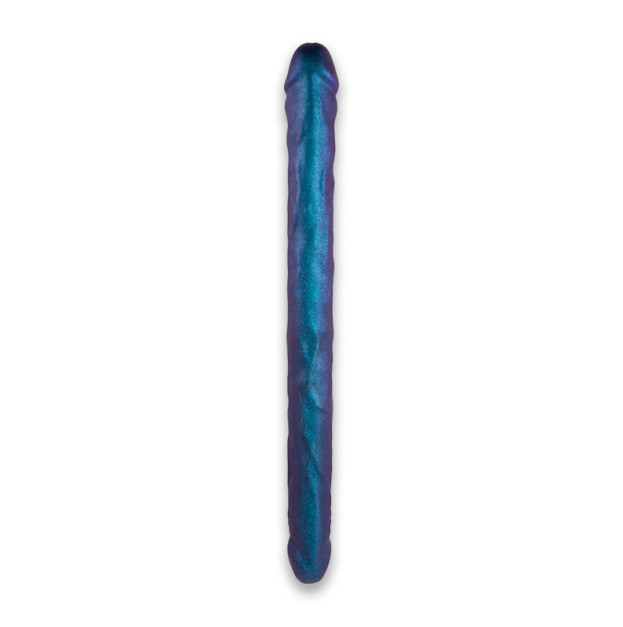 Фалоімітатор подвійний Strap-On-Me Double Dong Realistic Dildo Snaky Metallic Color