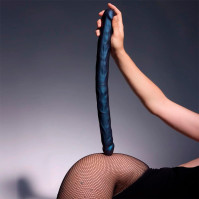 Фалоімітатор подвійний Strap-On-Me Double Dong Realistic Dildo Snaky Metallic Color
