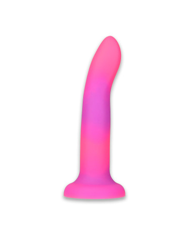 Фалоімітатор Addiction Rave 8″ Glow in the Dark Dildo Pink Purple