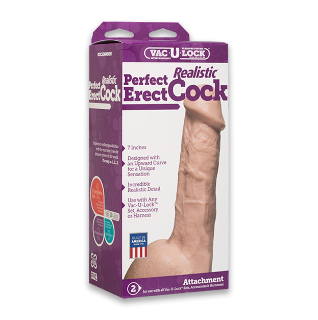 Фалоімітатор Doc Johnson - 7 Inch Perfect Erect Cock
