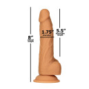 Фалоімітатор Addiction Dual Density Silicone Dildo Caramel 8″
