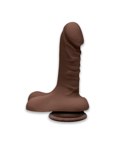 Фалоімітатор Doc Johnson The D - Super D - 6 Inch With Balls - ULTRASKYN - Chocolate