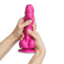 Фалоімітатор Strap-On-Me Sliding Skin Realistic Dildo Fuchsia S