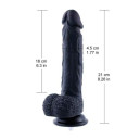 Силіконовий ділдо Hismith 8.3" Silicone Dildo Black