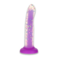 Фалоімітатор Addiction Rave 8″ Glow in the Dark Dildo Purple Confetti
