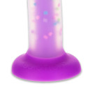 Фалоімітатор Addiction Rave 8″ Glow in the Dark Dildo Purple Confetti