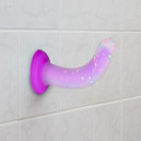 Фалоімітатор Addiction Rave 8″ Glow in the Dark Dildo Purple Confetti