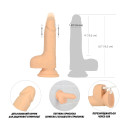 Фалоімітатор-пульсатор Naked Addiction 6.5″ Thrusting Dong With Remote