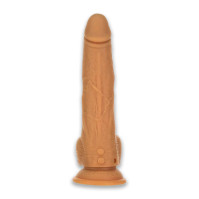 Фалоімітатор-пульсатор Naked ADDICTION Dominic 9″ Caramel