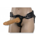 Фалоімітатор-пульсатор Naked ADDICTION Dominic 9″ Caramel