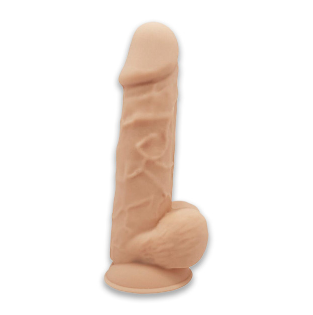 Фалоімітатор з вібрацією SilexD Norman Vibro Flesh Model 1 size 8,5" + LRS