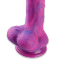 Фалоімітатор 8.2″ з вібрацією для секс-машин Hismith Purple Silicone Dildo with Vibe