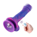 Фалоімітатор 8.2″ з вібрацією для секс-машин Hismith Purple Silicone Dildo with Vibe