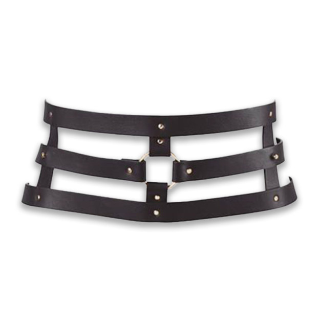 Портупея-пояс Bijoux Indiscrets MAZE - Wide Belt and Restraints Black