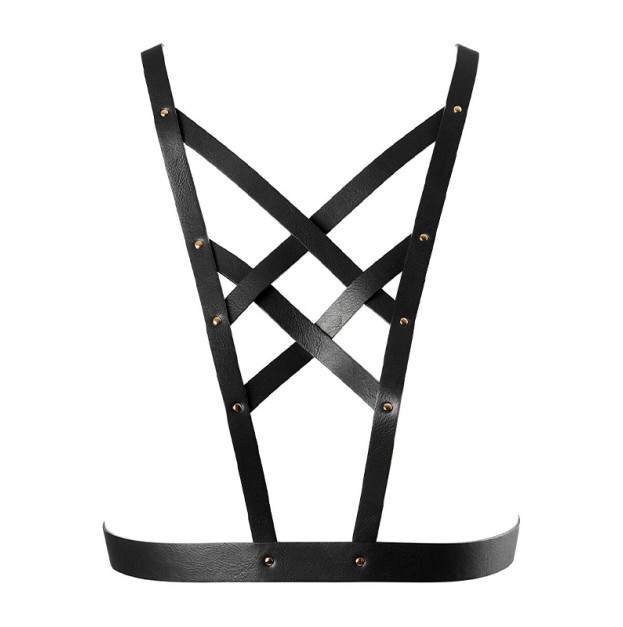Портупея Bijoux Indiscrets Maze – Cross Cleavage Harness Black