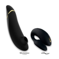 Подарунковий набір Golden Moments: Womanizer Premium та We-Vibe Chorus Black