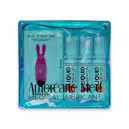 Набір з 3-х смаків стимулювального лубриканта Amoreane Med та віброкулі Adrien Lastic Pink