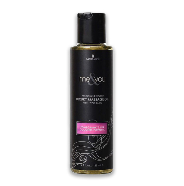 Масажна олія з феромонами Sensuva - Me & You Pomegranate, Fig, Coconut & Plumeria 125 мл