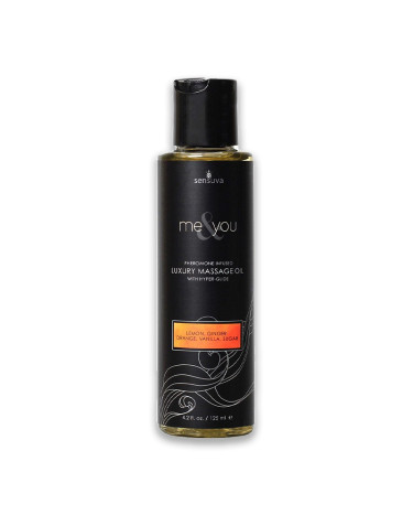 Масажна олія з феромонами Sensuva - Me & You Lemon, Ginger, Orange, Vanilla & Sugar 125 мл