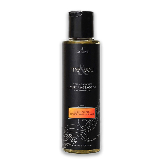 Массажное масло с феромонами Sensuva - Me & You Lemon, Ginger, Orange, Vanilla & Sugar 125 мл