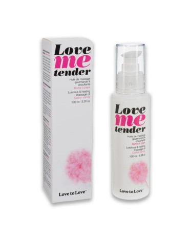Согревающее массажное масло Love To Love - Love Me Tender Cotton candy 100 мл