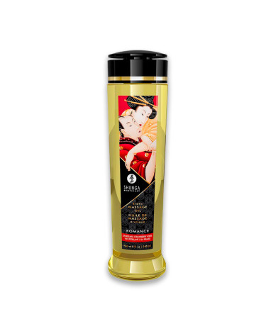 Зволожуюча масажна олія Shunga Romance Sparkling Strawberry Wine 240 мл