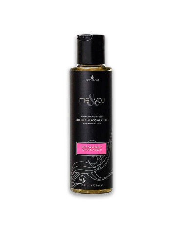 Массажное масло с феромонами Sensuva - Me&You Pink Grapefruit & Vanilla Bean 125 мл