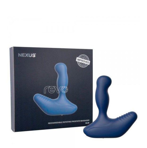 Массажер простаты с 2 скоростями вращения головки Nexus Revo New Blue