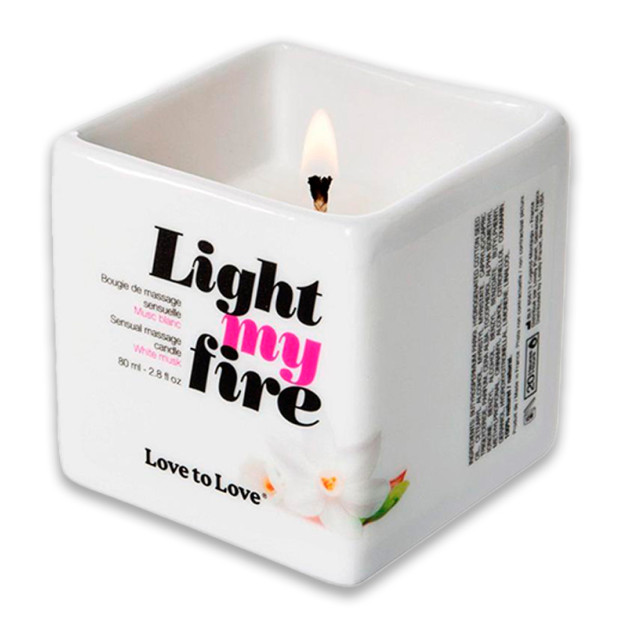 Свічка для масажу без консервантів Love To Love LIGHT MY FIRE Musc