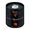 Свічка для масажу в керамічному посуді Plaisirs Secrets Strawberry