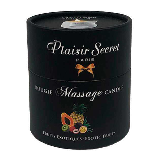 Свічка для масажу в керамічному посуді Plaisirs Secrets Pineapple Mango