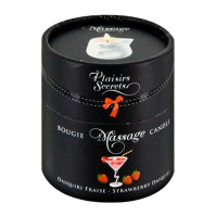 Свічка для масажу в керамічному посуді Plaisirs Secrets Strawberry Daiquiri