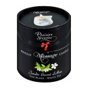 Свічка для масажу в керамічному посуді Plaisirs Secrets White Tea