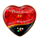 Свічка для масажу в формі сердечка Plaisirs Secrets Bubble Gum