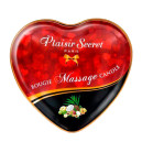 Свічка для масажу в формі сердечка Plaisirs Secrets Exotic Fruits
