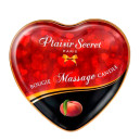 Свічка для масажу в формі сердечка Plaisirs Secrets Peach