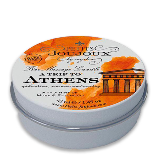 Свічка для масажу з афродизіаками Petits Joujoux - Athens - Musk and Patchouli