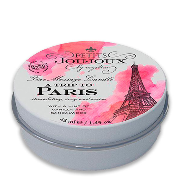 Свічка для масажу з афродизіаками Petits Joujoux - Paris - Vanilla and Sandalwood